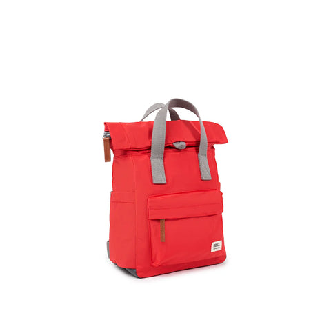 Roka Canfield B Medium Chilli Oil Recycled Nylon Roll-top Backpack