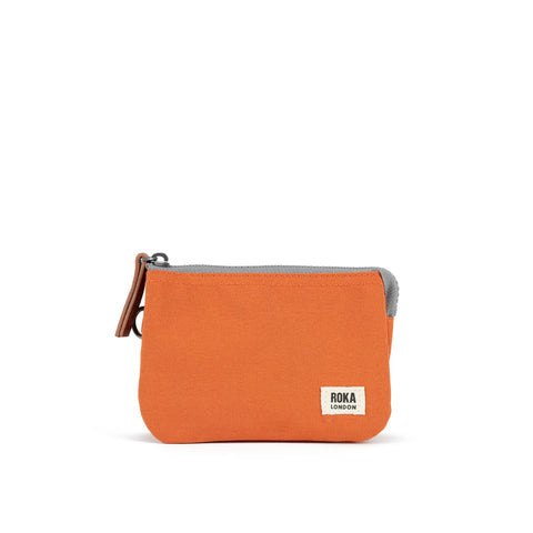 Roka Carnaby Atomic Orange Recycled Canvas Wallet