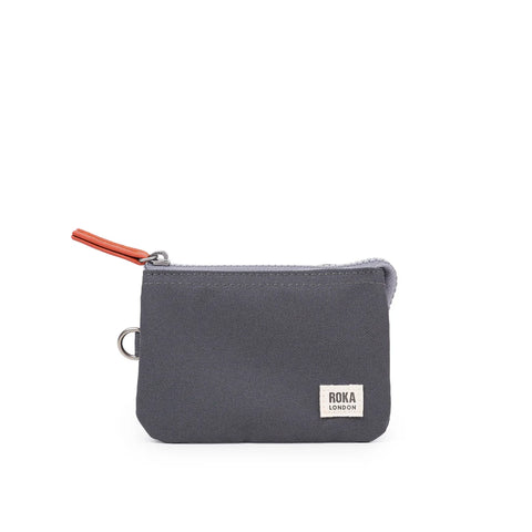 Roka Carnaby Faded Black Recycled Canvas Wallet