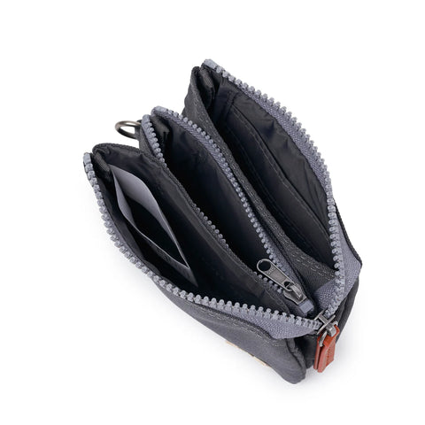 Roka Carnaby Faded Black Recycled Canvas Wallet