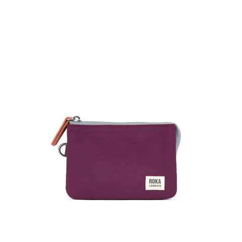 Roka Carnaby Cherry Lacquer Recycled Canvas Wallet