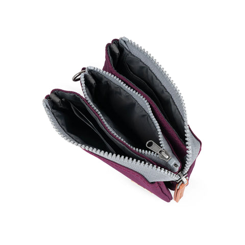 Roka Carnaby Cherry Lacquer Recycled Canvas Wallet
