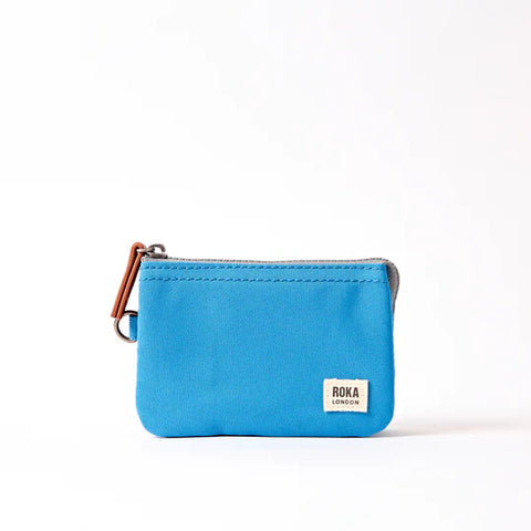 Roka Carnaby Small Malibu Blue Canvas Wallet