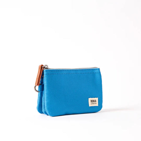 Roka Carnaby Small Malibu Blue Canvas Wallet