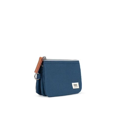 Roka Carnaby Deep Blue Recycled Canvas Wallet