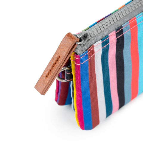 Roka Carnaby Multi Stripe Recycled Canvas Wallet