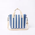 Roka Hampstead Lunch Bag Denim Stripe Cotton Canvas