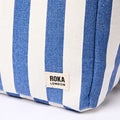 Roka Hampstead Lunch Bag Denim Stripe Cotton Canvas