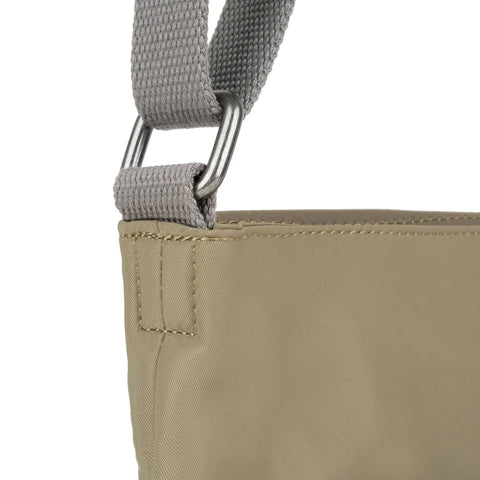 Roka Kennington B Medium Taupe Recycled Canvas Cross Body Bag