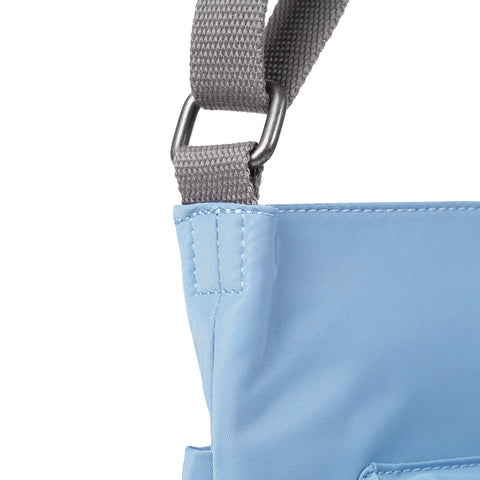 Roka Kennington B Medium Retro Blue Recycled Canvas Cross Body Bag