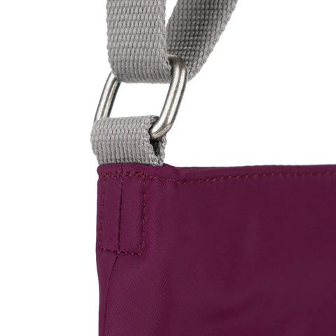 Roka Kennington B Medium Royal Burgundy Recycled Canvas Cross Body Bag