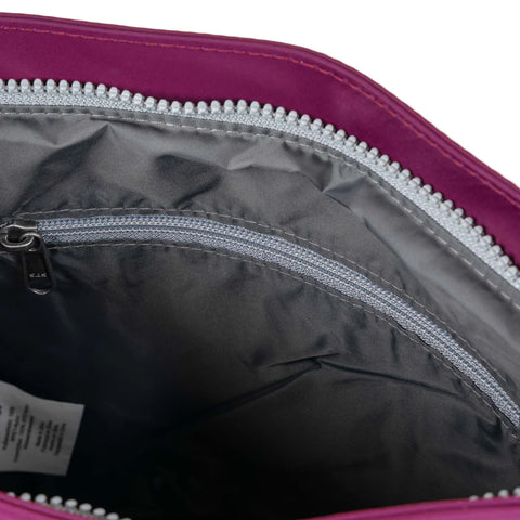 Roka Kennington B Medium Royal Burgundy Recycled Canvas Cross Body Bag