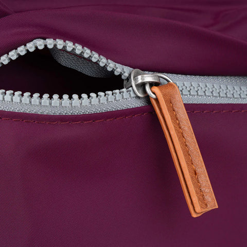 Roka Kennington B Medium Royal Burgundy Recycled Canvas Cross Body Bag