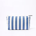 Roka Maida Vale Medium Pouch Denim Stripe Cotton Canvas