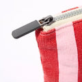 Roka Maida Vale Medium Pouch Strawberry Stripe Cotton Canvas