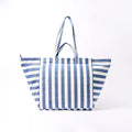 Roka Marylebone Tote Denim Stripe Cotton Canvas