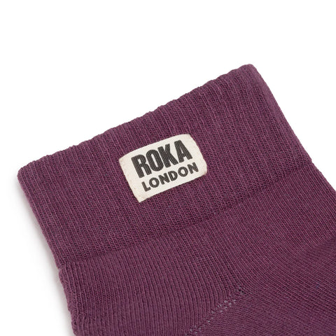 Roka Wembley Berry Womens Organic Cotton Super Comfy Stylish Socks