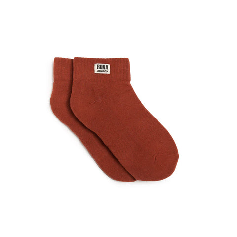 Roka Wembley Bran Blue Organic Cotton Super Comfy Stylish Socks