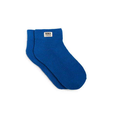 Roka Wembley Bright Blue Organic Cotton Super Comfy Stylish Socks