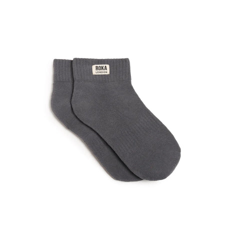 Roka Wembley Smoke Organic Cotton Super Comfy Stylish Socks