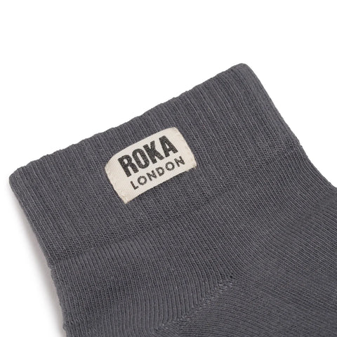 Roka Wembley Smoke Organic Cotton Super Comfy Stylish Socks