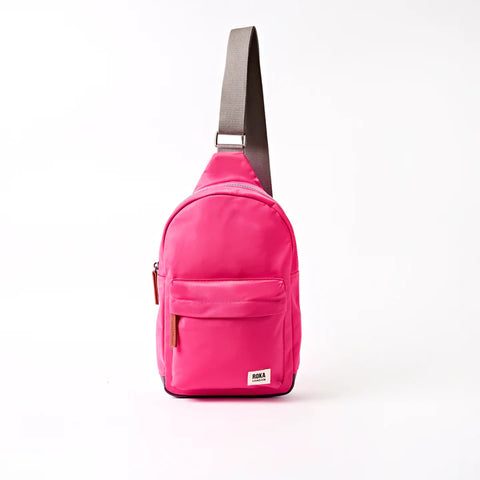 Roka Willesden B Large Sling in Granita Red Recycled Nylon Cross Body Bag