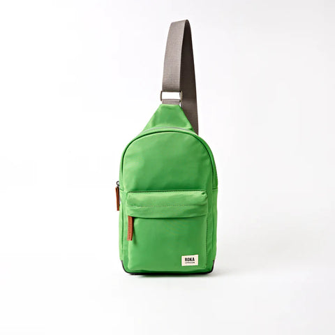Roka Willesden B Large Sling Online Lime Recycled Nylon Cross Body Bag
