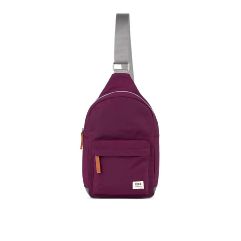 Roka Willesden B Large Sling Royal Burgundy Recycled Nylon Cross Body Bag