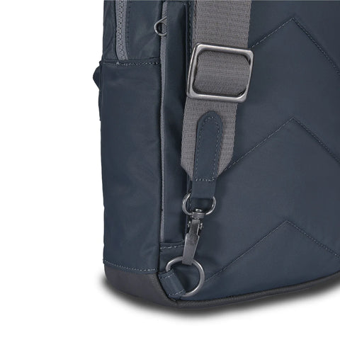 Roka Willesden B Large Smoke Recycled Canvas Cross Body Bag