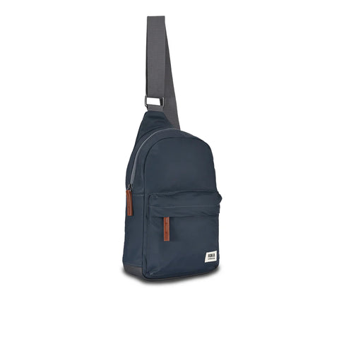 Roka Willesden B Large Smoke Recycled Canvas Cross Body Bag