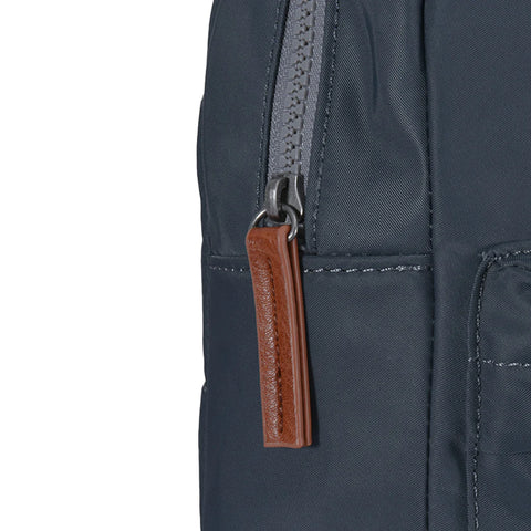 Roka Willesden B Large Smoke Recycled Canvas Cross Body Bag