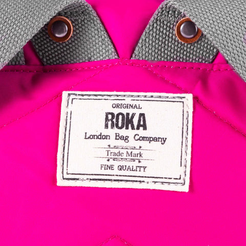Roka Canfield B Small Candy Recycled Nylon Roll-top Backpack