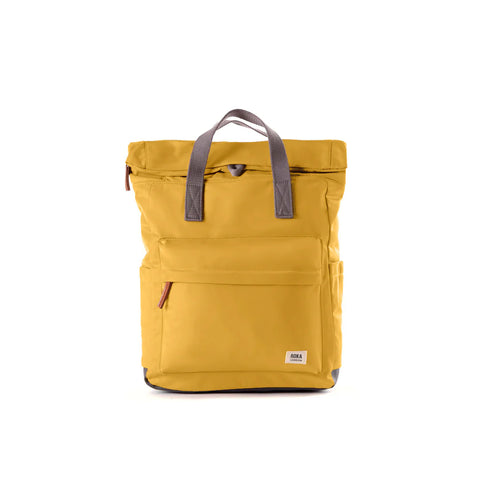 Roka Canfield B Medium Corn Recycled Nylon Roll-top Backpack
