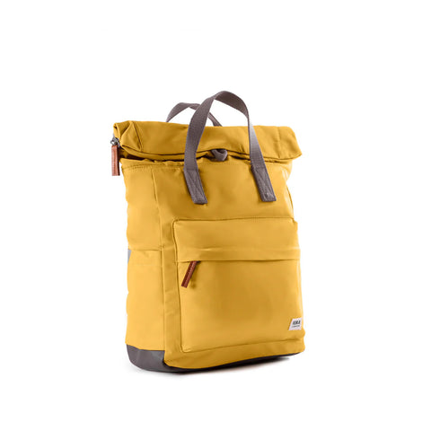 Roka Canfield B Medium Corn Recycled Nylon Roll-top Backpack