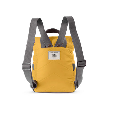 Roka Canfield B Medium Corn Recycled Nylon Roll-top Backpack