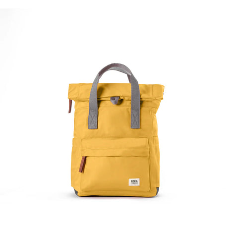 Roka Canfield B Medium Corn Recycled Nylon Roll-top Backpack