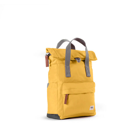 Roka Canfield B Medium Corn Recycled Nylon Roll-top Backpack