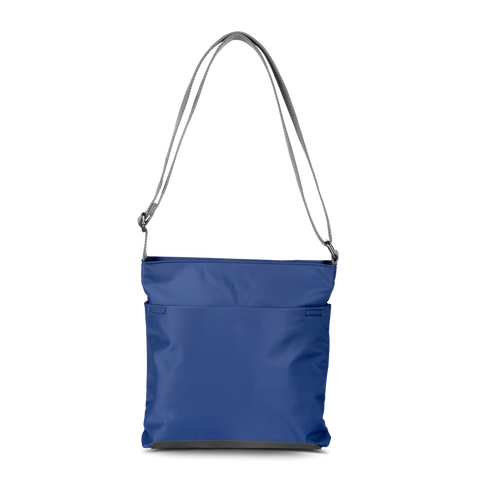 Roka Kennington B Medium Burnt Blue Recycled Nylon Cross Body Bag
