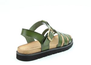 Heavenly Feet Saltwater Forest Womens Casual Comfort Slingback Buckle Fastening Sandals