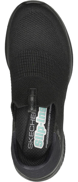 Skechers Slip - Ins 149708/BBK Black Ultra Flex 3.0 - Cosy Streak Womens Hands Free Slip On Trainers
