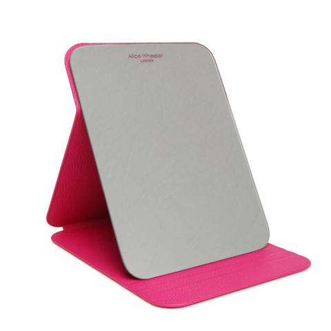 Alice Wheeler Hot Pink Folding Travel Mirror