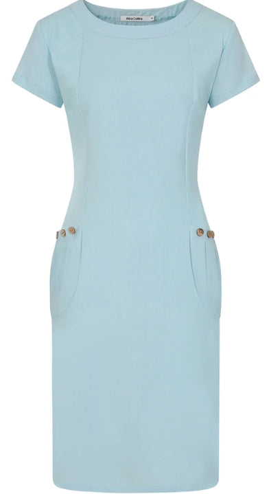 Alice Collins Hettie Dress Chalk Blue