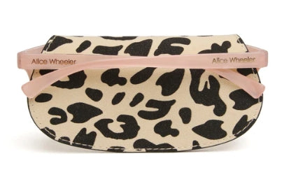 Alice Wheeler Glasses Case Leopard Light