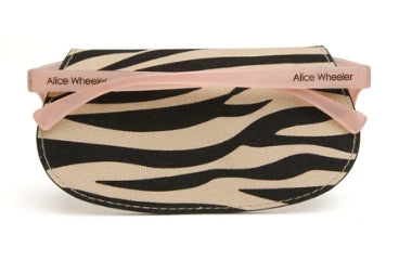 Alice Wheeler Glasses Case Zebra Light