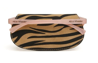 Alice Wheeler Glasses Case Zebra Dark