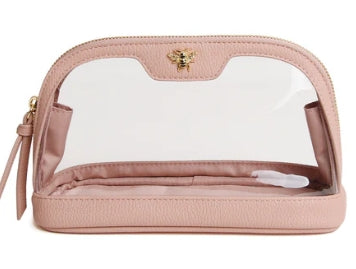 Alice Wheeler Clear Beauty Case Pink