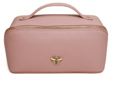 Alice Wheeler Mini Train Case Pink