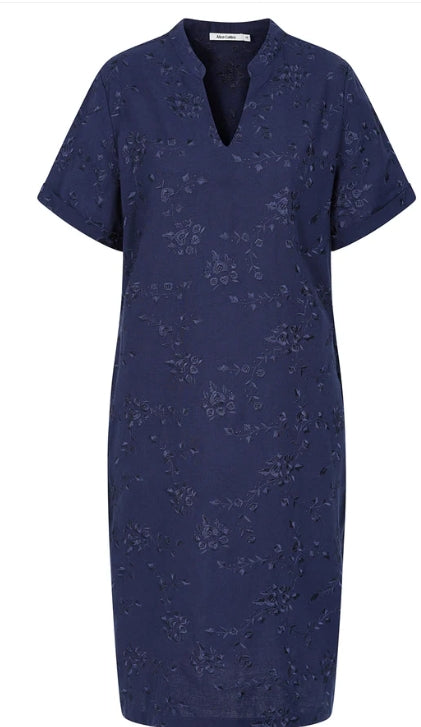Alice Collins Hazel Posy Embellished Dress Midnight Blue