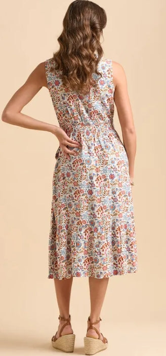 Brakeburn Cream Secret Garden Midi Dress