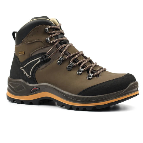 Grisport Summit Khaki Mens Wide Fit Nubuck Leather Waterproof Walking Boots